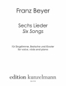 6 Lieder fr Gesang, Viola und Klavier Partitur und Stimmen