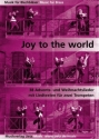 Joy to the World fr 2 Trompeten (mit Texten) Spielpartitur