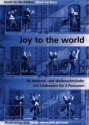 Joy to the World fr 2 Posaunen (mit Texten) Spielpartitur