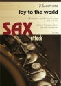 Joy to the World fr 2 Saxophone (mit Texten) Spielpartitur