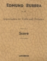 Improvisation op.89 for violin and orchestra score