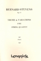 Theme and Variations op.11 for string quartet score