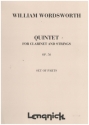 Quintet  for clarinet and strings op. 50 set of parts