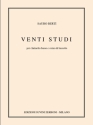 20 Studi per Clarinetto per clarinetti basso e corno di bassetto