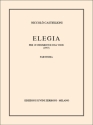 Elegia (1957) per 19 strumenti e una voce partitura