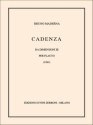 Cadenze da Dimensioni III (1963) per flauto