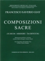 Composizioni Sacre Te Deum, Miserere, Sacrificium Solo, Choir and Orchestra Partitur