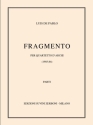 Fragmento Streichquartett Partitur + Stimmen