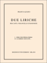 Alfano Franco, Due liriche Vocal, Cello and Piano Buch + Einzelstimme