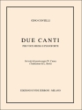 Gino Contilli, Due Canti Vocal and Piano Partitur