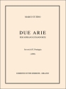 Due Arie Soprano and Piano Partitur