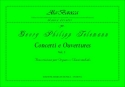 Telemann, Georg Philipp Concerti e Ouvertures, vol. 1. Trascrizione per Organo o Clavicembalo