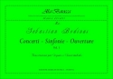 Bodinus, Sebastian Concerti  Sinfonie  Ouvertures, vol. 1. Trascrizione per Organo o Clav