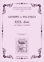 Paganelli, Giuseppe Antonio 30 arie per organo o cembalo.