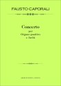 Caporali, Fausto Concerto per Organo e Archi. Partitura