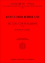 Bortolazzi, Bartolomeo Sei temi con variazioni Op. 10. Per Mandolino e Chitarra