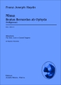 Haydn, Franz Joseph Missa Beatus Bernardus ab Ophyda (Heiligmesse). Riduzione per Soli, Co