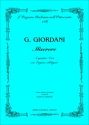 Giordani, Giuseppe Miserere per 4 Voci (SATB) e Organo Obbligato