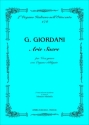 Giordani, Giuseppe Arie sacre per voce grave e organo obbligato