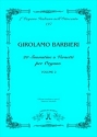 Barbieri, Girolamo 20 Suonatine o Versetti per Organo, vol. 2