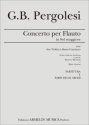 Pergolesi, Giovanni Battista Concerto per Flauto Traverso. Partitura e set parti senza solista