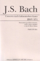 Bach, Johann Sebastian Concerto Italiano. Trascrizione per flauto e archi di Mario Folena. Pa