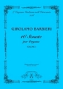 Barbieri, Girolamo 16 Sonate per Organo, vol. 1