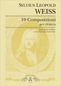 Weiss, Sylvius Leopold 10 composizioni per chitarra