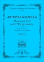 Messa a tre voci concertata con organo a 3 solisti, coro maschile e organo partitura