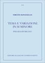 Ravanello, Oreste Tema e Variazioni in Si Minore per grand'organo