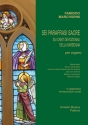 Marchionni, Fabrizio Sei parafrasi sacre sui canti devozionali della Sardegna. Per organo.