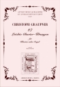 Graupner, Christoph 27 Leichte Clavier-bungen. Fr Klavier oder Orgel