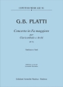 Giovanni Bnedetto Platti, Concerto in Fa Maggiore Harpsichord [Cembalo] and String Orchestra Book