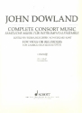 Complete Consort Music for 5 viols (recorders) (SATBB) and Bc tenor (altus clef)