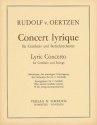 Oertzen, Rudolf von Concert lyrique op. 32 fr Cembalo und Streichorchester Klavierauszug fr 2 Klaviere 2 Cembali