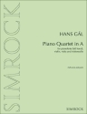 Gl, Hans - Piano Quartet in A fr Klavierquartett Partitur und Stimmen