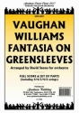 Fantasia on Greensleeves for orchestra score and parts (Strings 4-4-3-4-2)