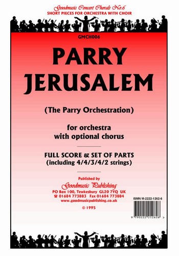 Jerusalem for orchestra (chorus ad lib) score and parts (strings 4-4-3-4-2)