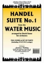 Suite no.1 from The Water Music for orchestra score and parts (strings 4-4-3-4-2)