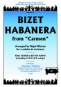 Habanera from Carmen for solo instrument in C, bb or eb and orchestra score and set of parts (strings 4-4-3-4-2)