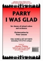 Parry I Was Glad (Orch.Lawson) Pack Orchestra