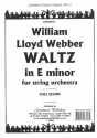 Waltz e minor for string orchestra full score