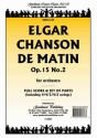 Chanson De Matin op.15 no.2 for orchestra score and parts