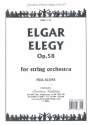 Elegy op.58 for string orchestra score