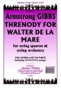 Gibbs Armstrong Threnody For W.De La Mare Pack String Orchestra