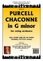 Purcell Henry Chaconne In G Minor Pack String Orchestra