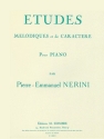 NERINI Pierre-Emmanuel Etudes mlodiques et de caractre piano Partition