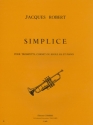 ROBERT Jacques Simplice trompette en sib et piano Partition