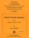 ROBERT Jacques Chant sans parole saxophone et piano Partition