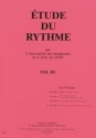 C.N.R. de Lyon - Etude du rythme Vol.3 formation musicale Partition